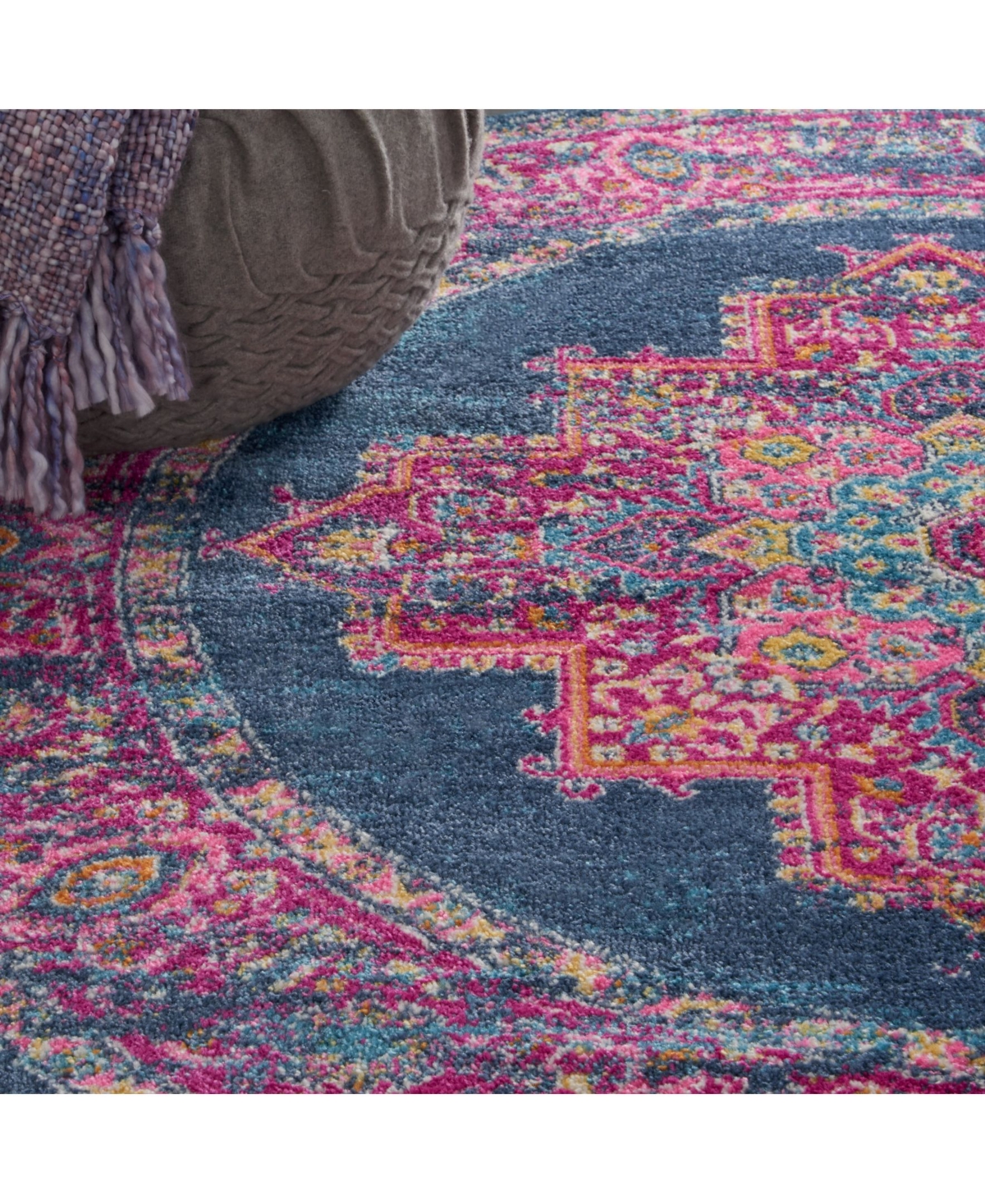 Long Street Looms Zeal ZEA03 4' Round Area Rug