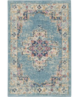 Passion PSN03 Mist 1'10" x 2'10" Area Rug