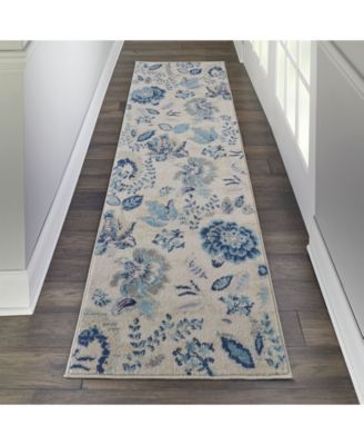 Peace PEA02 2'3" x 7'3" Runner Rug