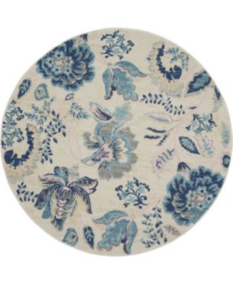 Tranquil TRA02 5'3" Round Area Rug