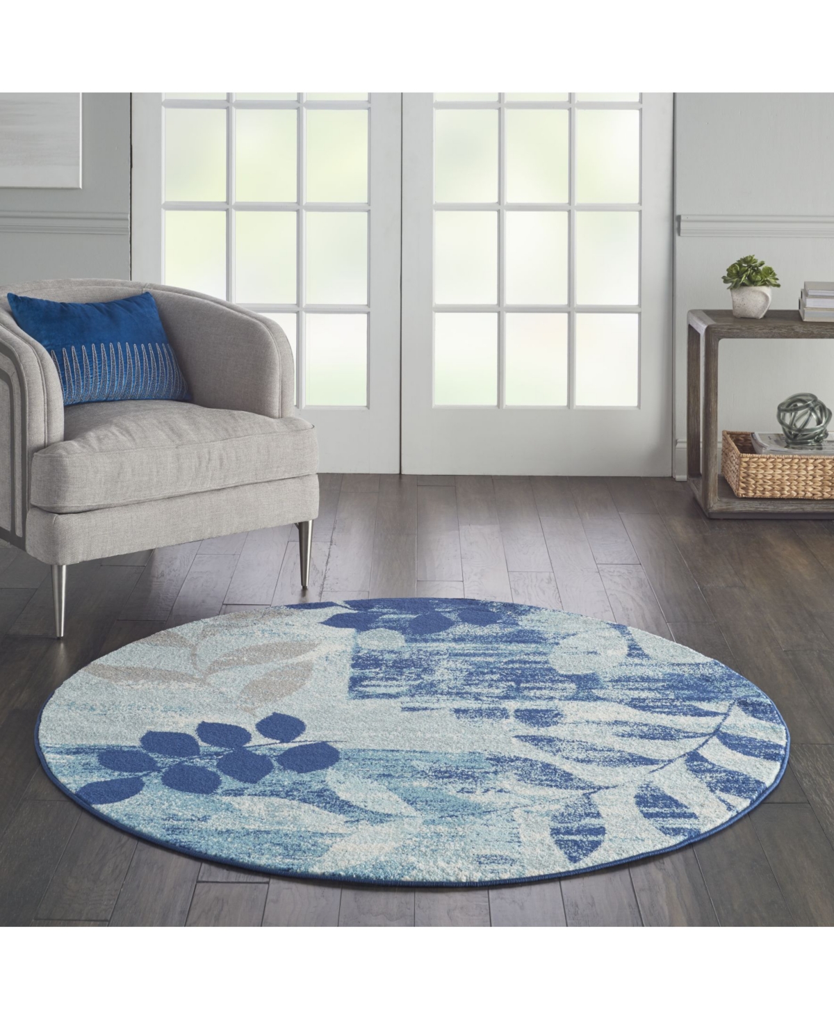 Long Street Looms Peace PEA01 5'3" Round Area Rug