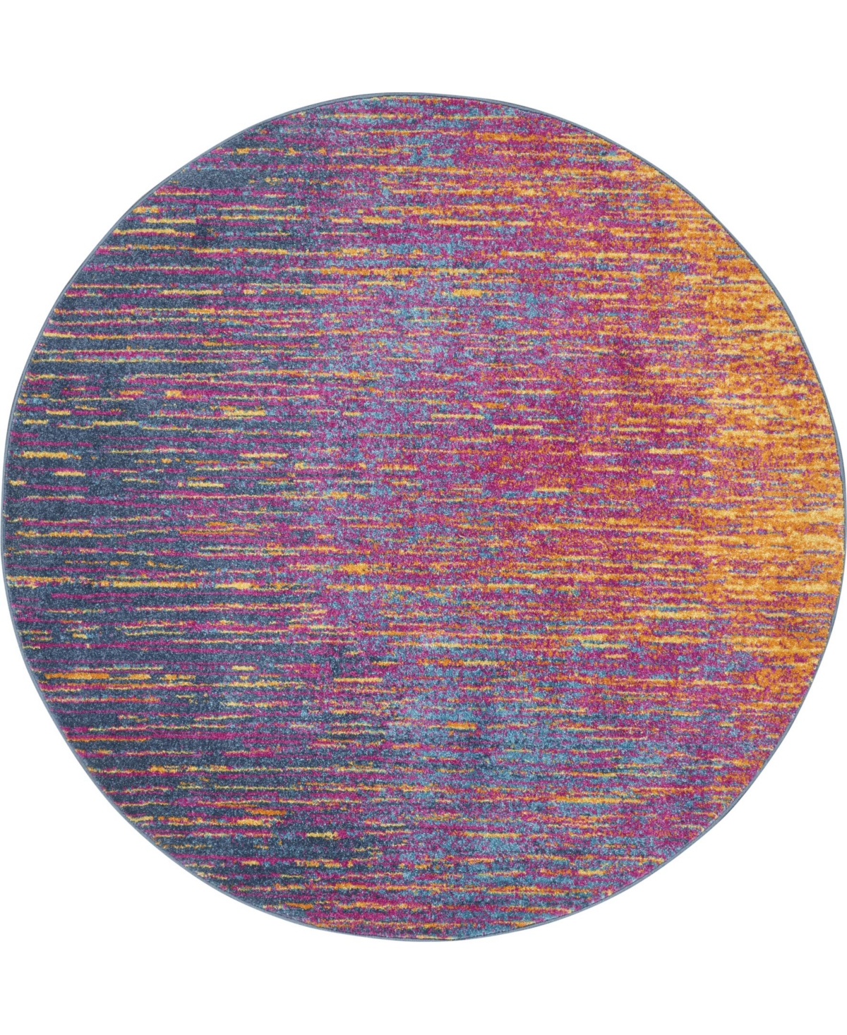 Long Street Looms Zeal ZEA09 Multi 5'3" Round Area Rug