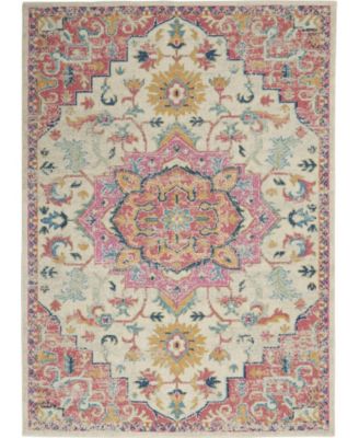 Zeal ZEA25 Ivory 5'3" x 7'3" Area Rug