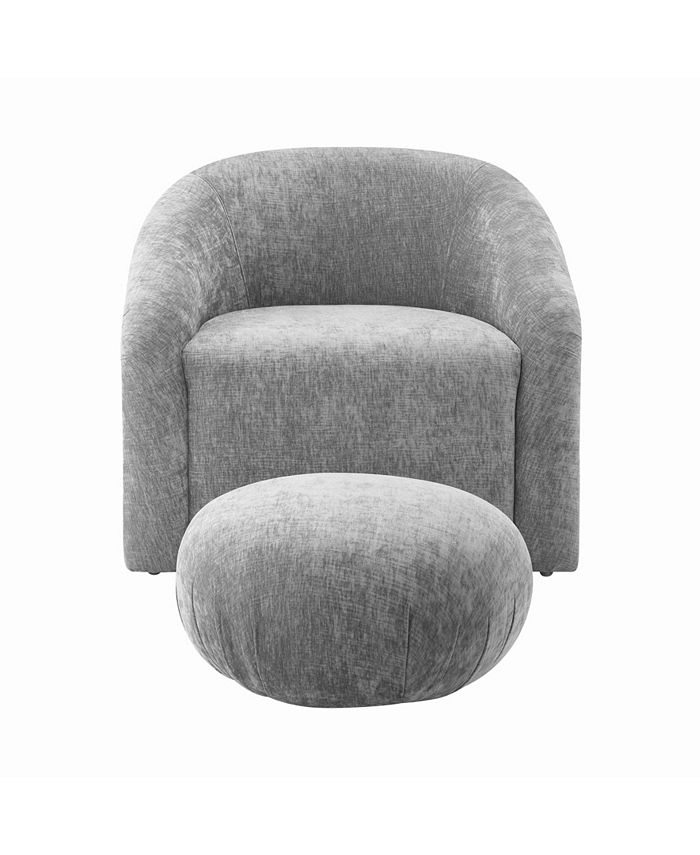 TOV Furniture Boboli Velvet Chair and Ottoman Set Macy's