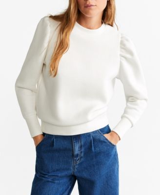 puff shoulder sweatshirt