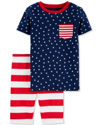 Carter's - Little & Big Boys Red, White & Blue Cotton Pajamas