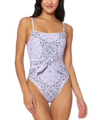 one piece swimsuit with tie waist