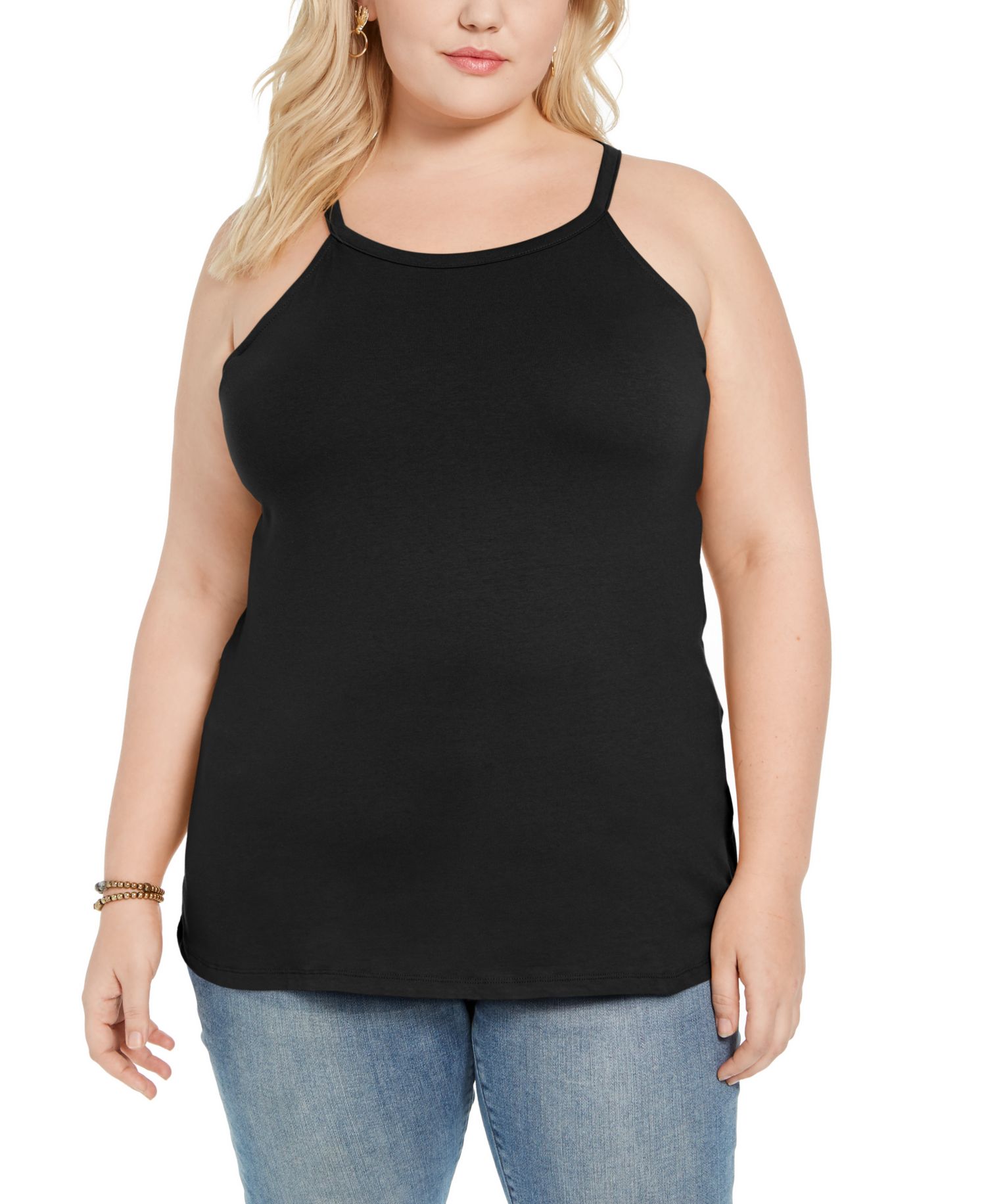 Trendy Plus Size Halter Tank Top