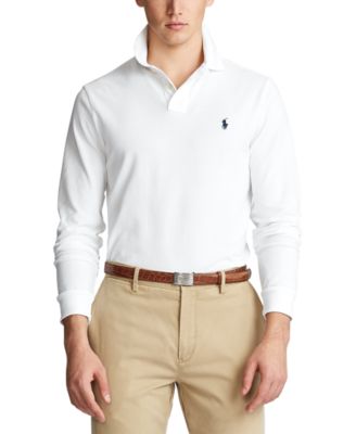 Polo Ralph Lauren Men's Classic Fit Long Sleeve Mesh Polo & Reviews ...