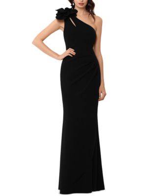 Macy's black formal gowns best sale