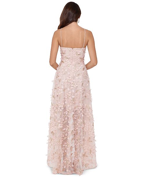 xscape high low gown