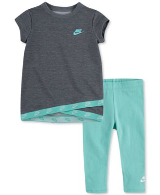 Nike - Baby Girls Crossover Tunic Top & Leggings 2-Piece Set