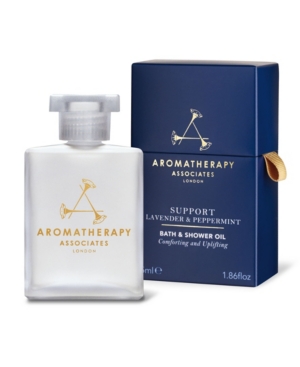 AROMATHERAPY ASSOCIATES SUPPORT LAVENDER AND PEPPERMINT BODY BATH AND SHOWER OIL, 55ML