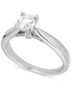 image of Round Solitaire Diamond Engagement Ring (3/4 ct. t.w.) in Platinum
