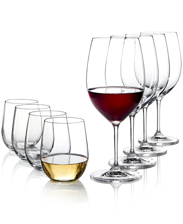 Riedel O Cabernet & Chardonnay Wine Glasses 8 Piece Value Set