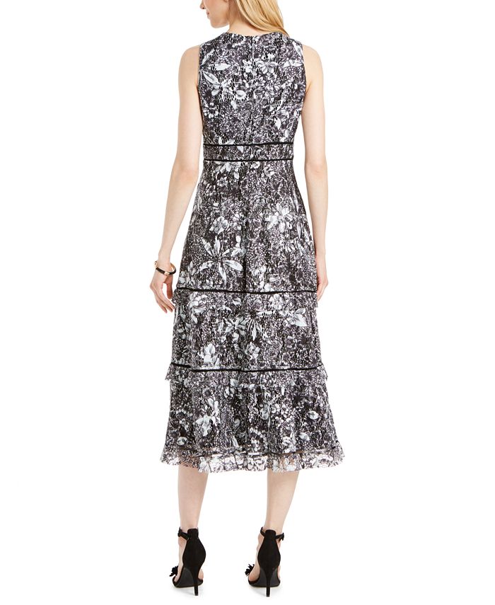 Taylor Floral-Print Lace Tiered Dress & Reviews - Dresses - Women - Macy's