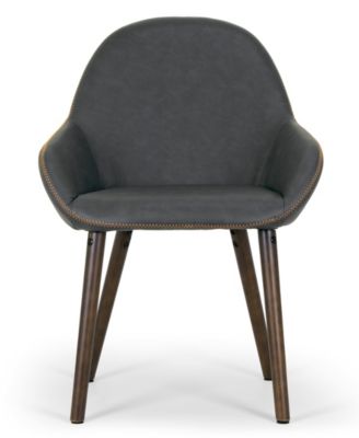 Set of 2 Alan Arm Chair in Vintage-like Color with Contrasting Stitching