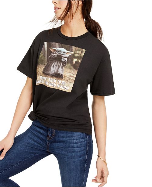 Disney Juniors Star Wars Baby Yoda Soup Graphic T Shirt
