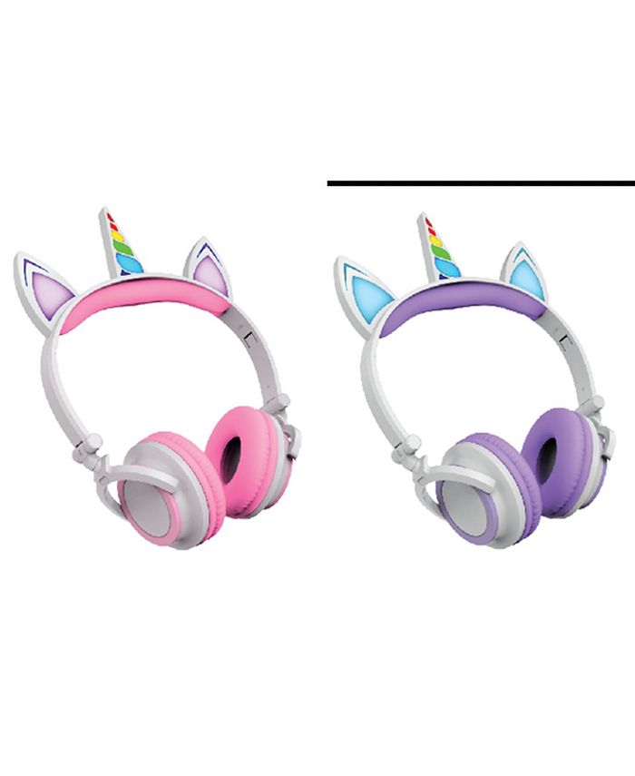 Art+Sound Unicorn Wired Headphones with LED Lights Macy's
