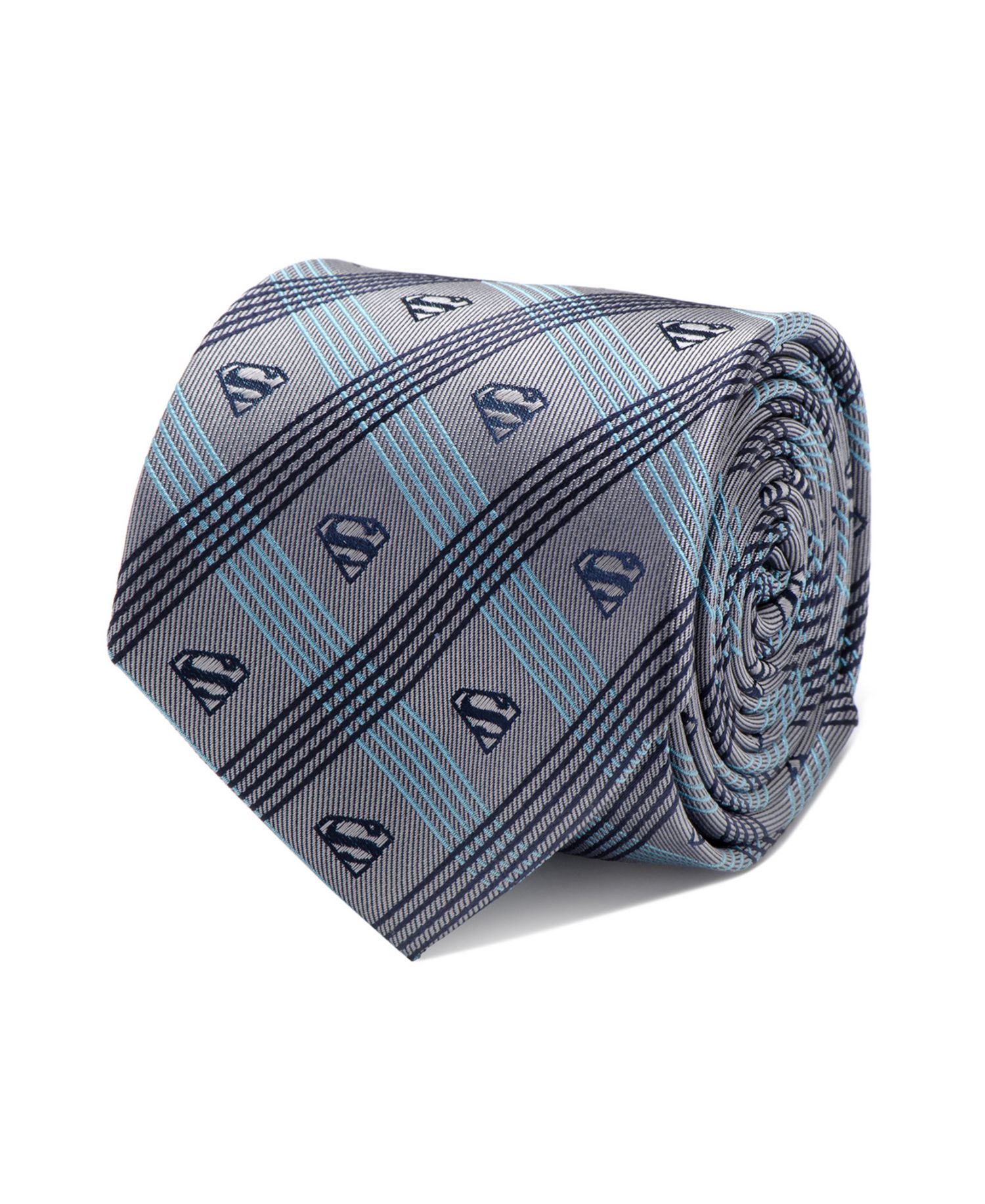 Superman Plaid Men's Tie