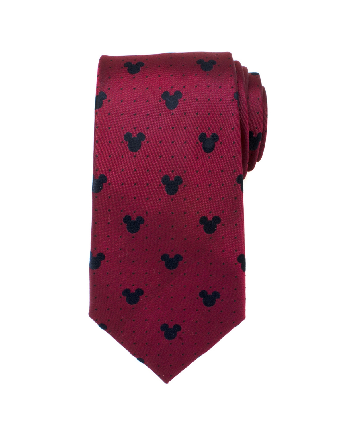Mickey Mouse Pin Dot Men's Tie - Red