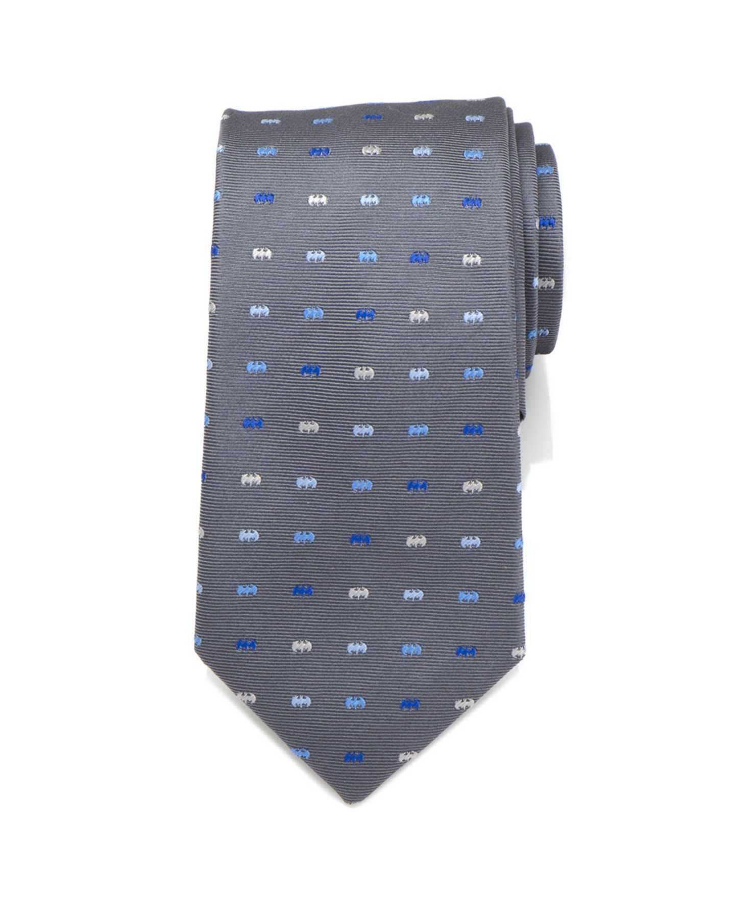 Мужские галстуки DC Comics Batman Icon Tie, цвет: Серый — фото 1