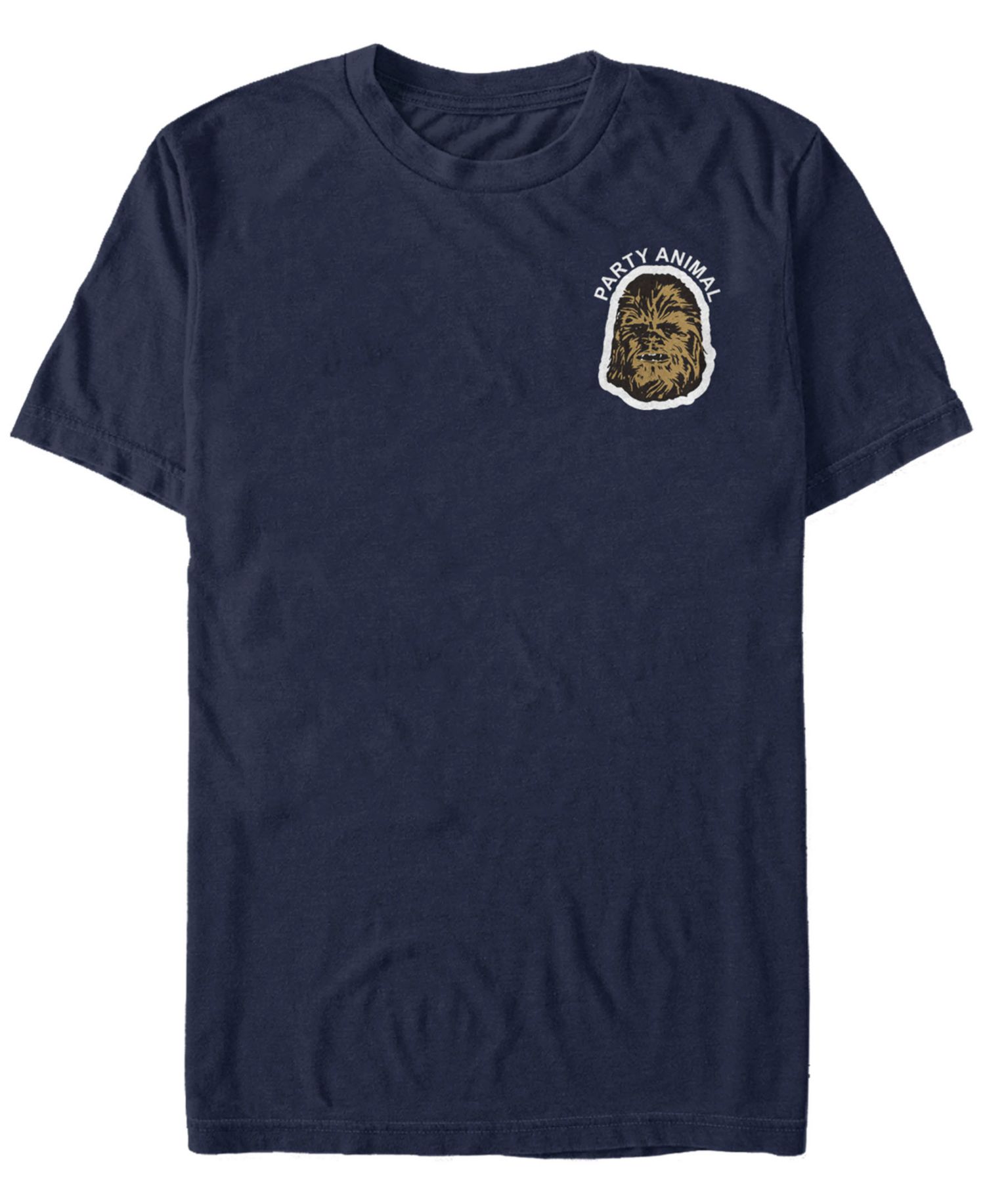 Star Wars Men's Chewbacca Party Animal Patch Short Sleeve T-Shirt