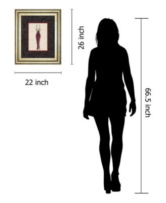 Fashion Dress  by Susan Osbourne Framed Print Wall Art Collection