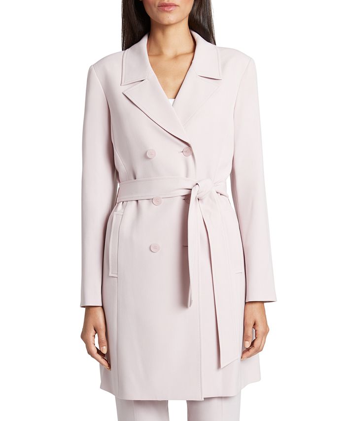 Tahari ASL Belted Trench Jacket & Reviews - Jackets & Blazers - Women ...