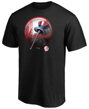 Shop Majestic New York Yankees Men's Midnight Mascot T-shirt In Black
