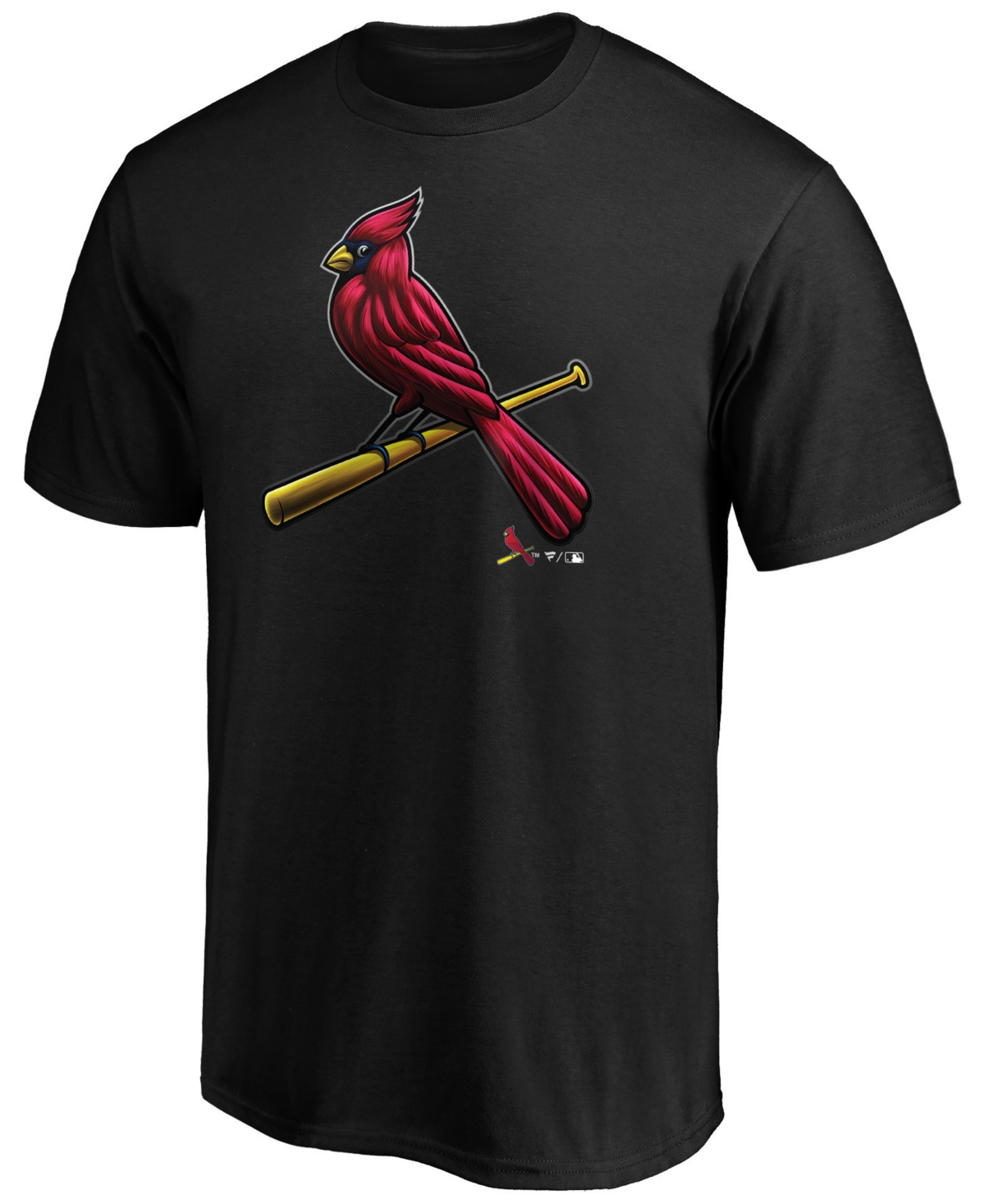 St. Louis Cardinals Men's Midnight Mascot T-Shirt - Black