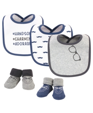 Hudson Baby Baby Boys Bib and Sock Set Pack of 5
