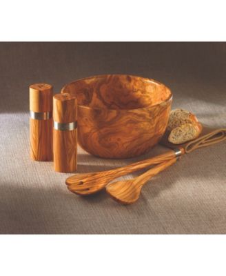 Handcrafted Olive Wood Salt Mill