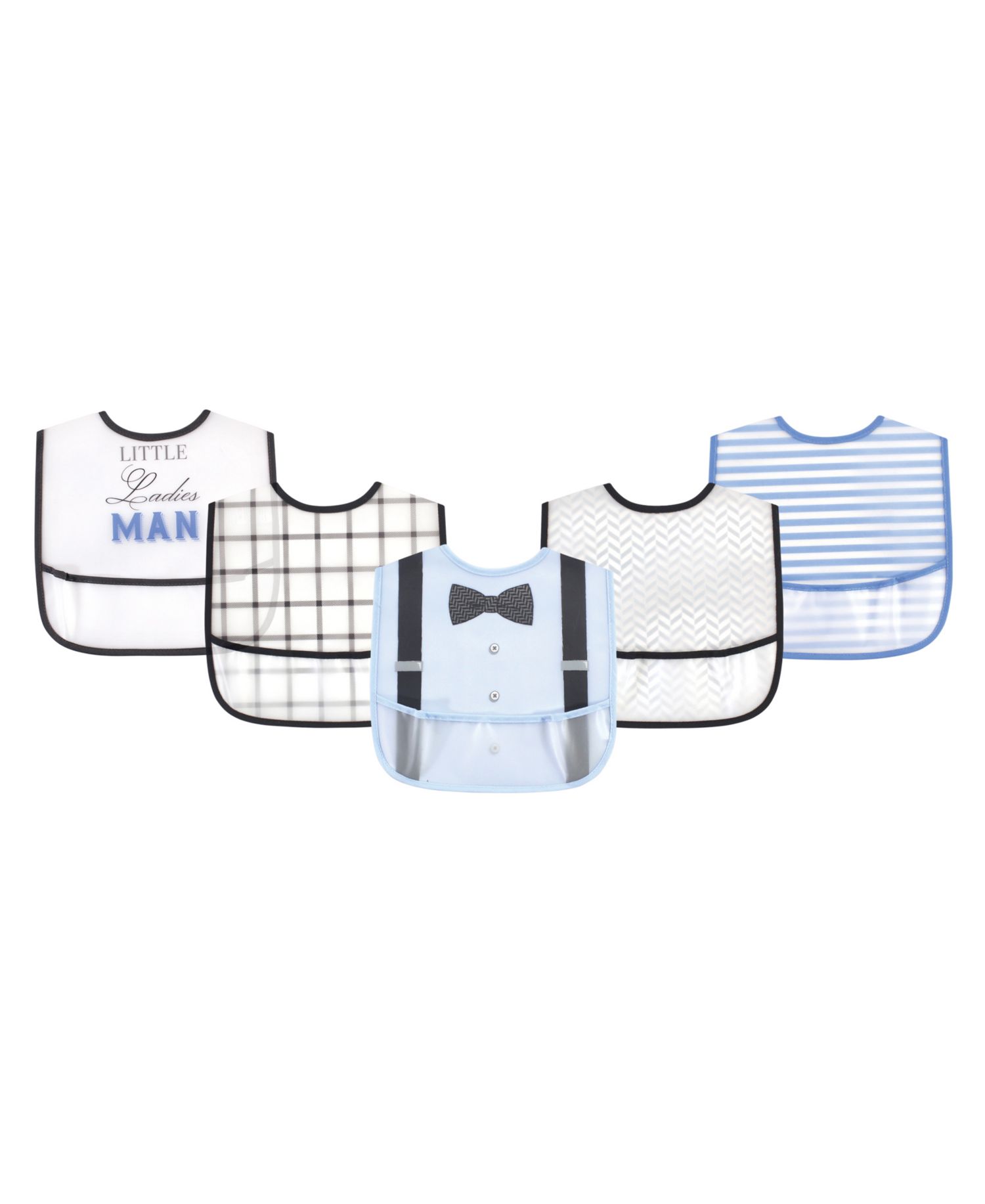Treasure Durable PEVA Spill-Protection Bibs