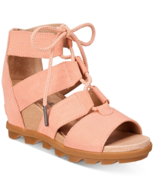 image of Sorel Joanie Ii Lace-Up Wedge Sandals Women-s Shoes