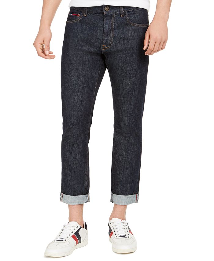 Tommy Hilfiger Men's Slim-Fit Stretch Selvedge Jeans - Macy's