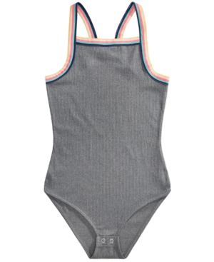 Epic Threads Big Girls Striped Band Tank Bodysuit