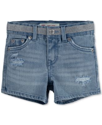 levi's distressed denim shorts