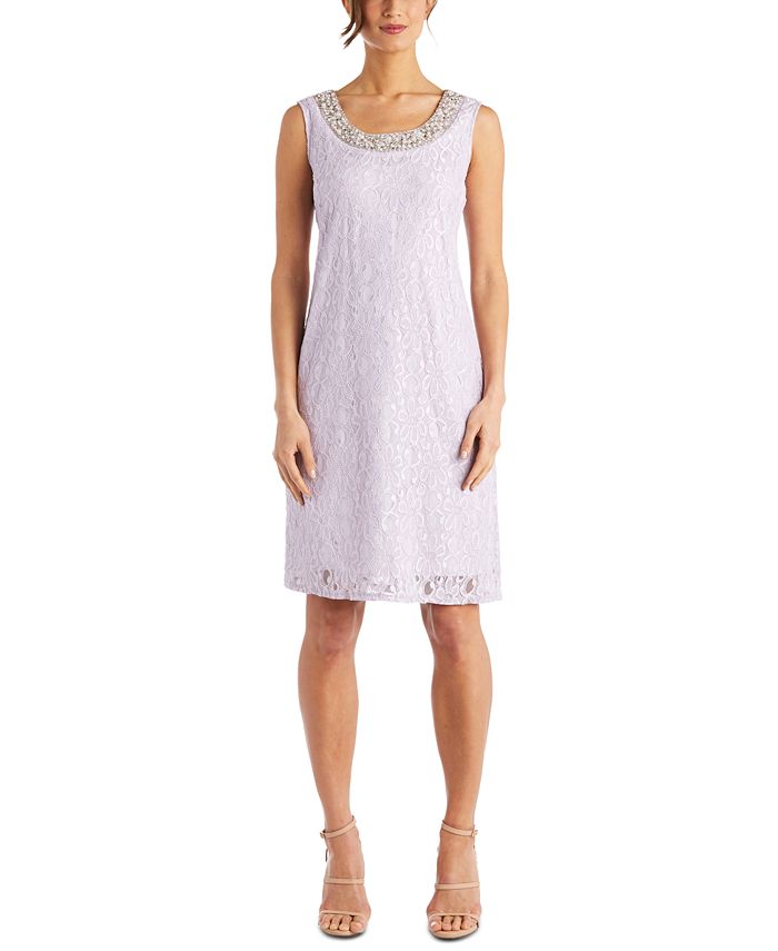 R & M Richards Embellished Lace Sheath Dress & Jacket & Reviews