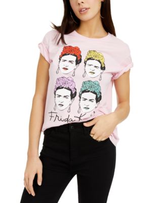 Love Tribe - Juniors' Multi Frida Kahlo Graphic T-Shirt