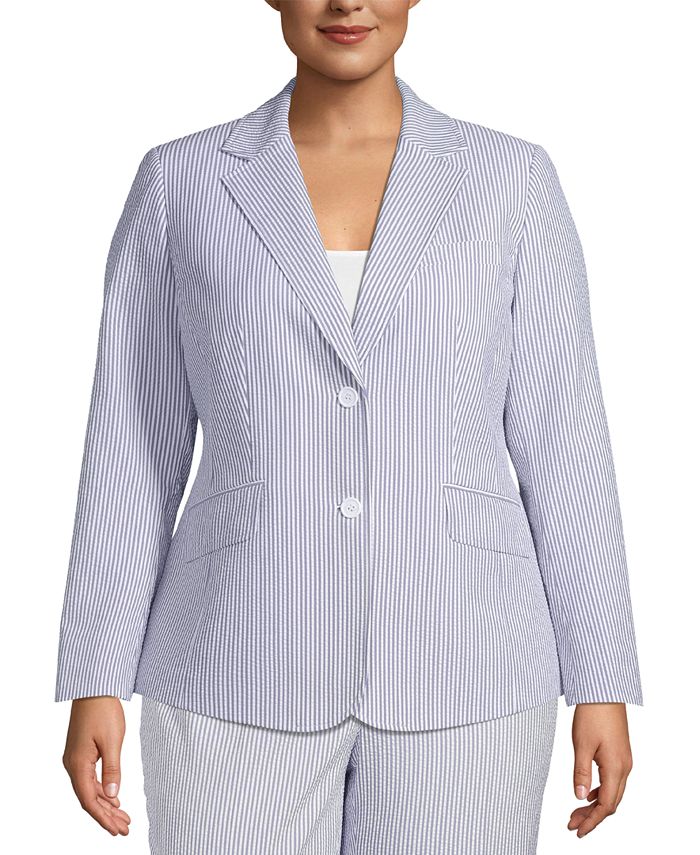 Anne klein sale seersucker blazer