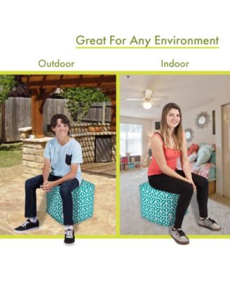 Aruba Ottoman Pouf Cube 17" x 17"