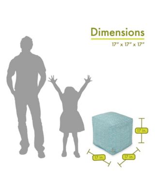 Southwest Ottoman Pouf Cube 17" x 17"