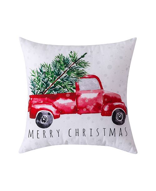 Sara B Christmas Truck Decorative Pillow 20 X 20 Reviews