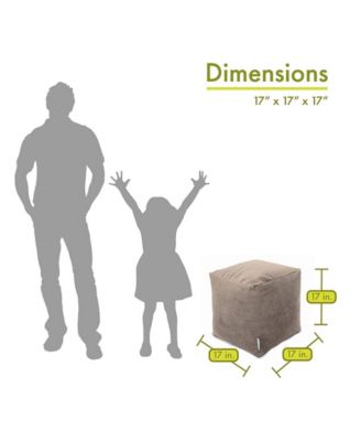 Villa Ottoman Pouf Cube 17" x 17"