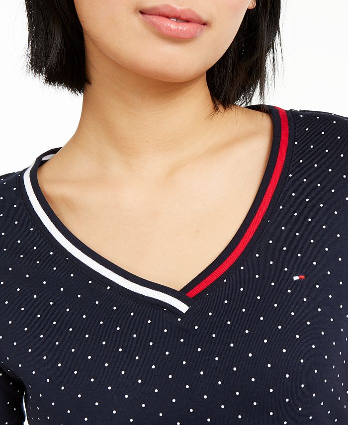 Tommy Hilfiger Dot-Print T-Shirt Dress - Macy's