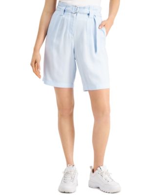 GUESS - Maece Paper-Bag Bermuda Shorts