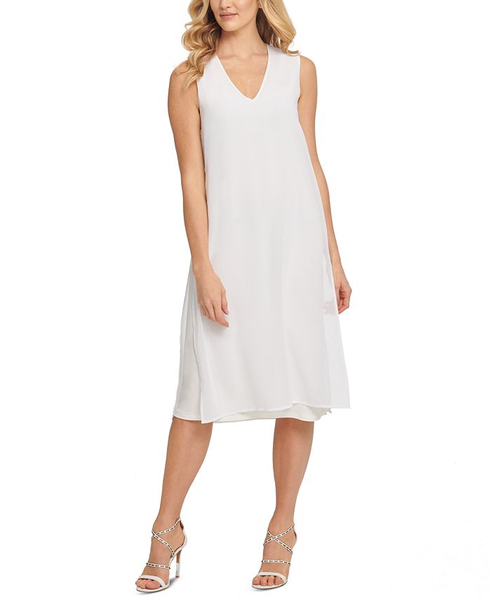 DKNY Cotton MixedMedia Dress Macy's