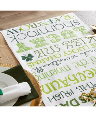 St Patrick's Day Print Table Runner