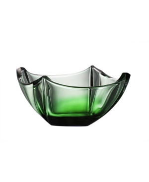 Galway Crystal Emerald Dune 10" Bowl In Emerald